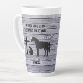 人生が懸命を得る時に カフェラテマグ (左アングル)