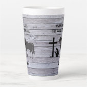 人生が懸命を得る時に カフェラテマグ (正面)