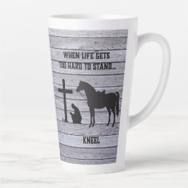 人生が懸命を得る時に カフェラテマグ