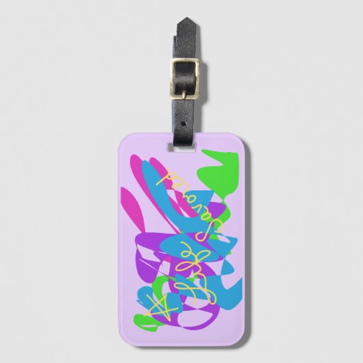 人生が提供しなければならないすべてのものを味わう ラゲッジタグ (正面縦)