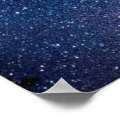 人生が短すぎて夜空の引用文を待つ ポスター (角)