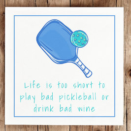人生が短すぎて悪い遊ピックルボールやドリンク スタンダードカクテルナプキン