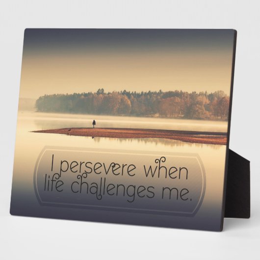 人生が私に挑戦するとき フォトプラーク (側面)