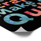 人生が端切れをくれたら、クッションカバーを作ろう 面白いミシン ポスター (角)