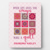 人生が終わる与えとピンク フォトプラーク (正面)