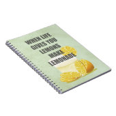 人生が終わる与えと、レモネードの引用文を作りなさい ノートブック (右側)