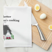 人生が良いときグランドマ料理 キッチンタオル (四つ折り)