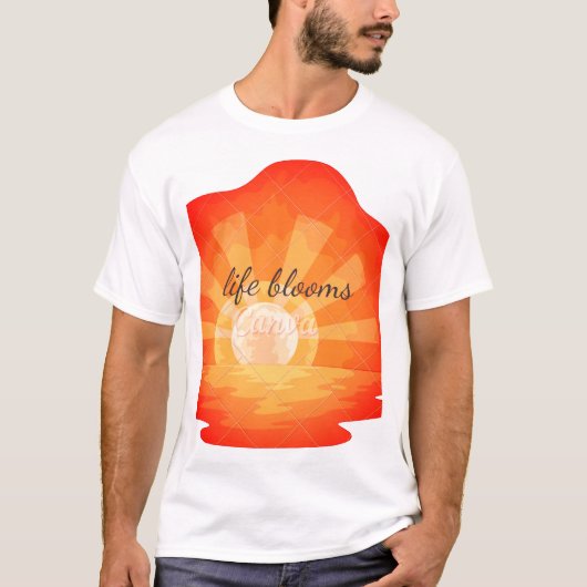 人生が花開くTシャツ Tシャツ (正面)