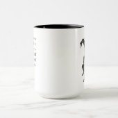 人生が荒れる時はただひなたぼっこ マグカップ (中央)