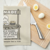 人生が起こる キッチンタオル (四つ折り)