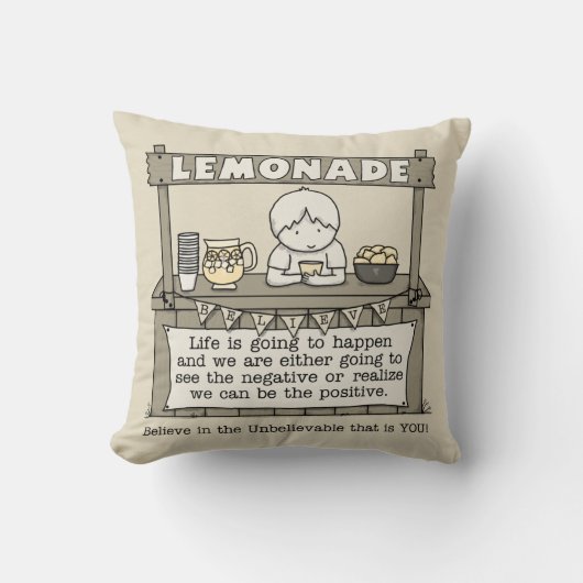 人生が起こる クッション (正面)