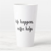 人生が起こる、コーヒ救済ーマグ カフェラテマグ (正面)