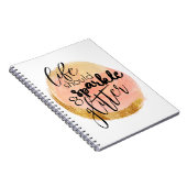 人生が輝き、グリッターノート ノートブック (右側)