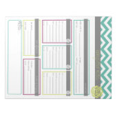 人生だ。より整理。ベビーシッターのメモ帳 ノートパッド (正面)