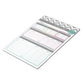 人生だ。より整理。毎月の予算メモ帳 ノートパッド (アングル)