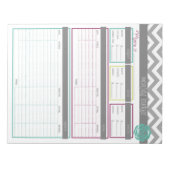 人生だ。より整理。毎月の予算メモ帳 ノートパッド (正面)