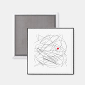 人生だ。フォーカス。抽象芸術アート極小磁石 マグネット (正面/裏面)