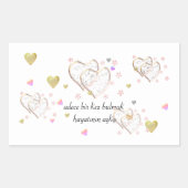 人生で一度だけ見つける、生涯の愛 長方形シール (正面)