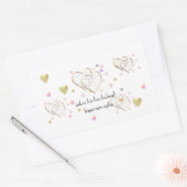 人生で一度だけ見つける、生涯の愛 長方形シール (封筒)