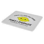 人生で与えレモネードをおもしろい作る カッティングボード (角)