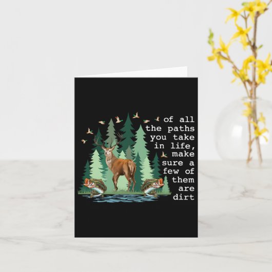 人生で取るすべての道の中で、いくつかのことを確認しなさい カード (黄色い花)