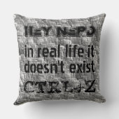 人生で実在は取り消し、練り上げたスタイルがない クッション (裏面)