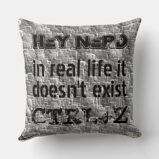 人生で実在は取り消し、練り上げたスタイルがない クッション (裏面)