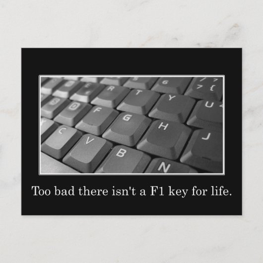 人生で得る救済ことが悪すぎるのはその簡単じゃない ポストカード (正面)