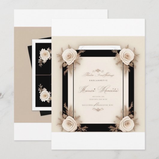 人生で最も美しい瞬間 招待状 (正面/裏面)