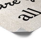 人生で最も重要なことは、あなたに告げる引用文である ポスター (角)