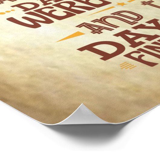 人生で最も重要な2つの日 やる気を起こさせる ポスター (角)