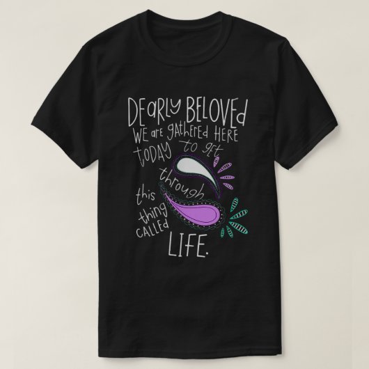 人生というものを乗り越えろ ティーシャツ Tシャツ (デザイン正面)