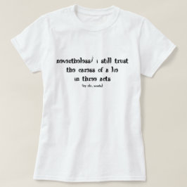 人生とうそを詠んだ詩 Tシャツ
