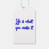 人生とは何かタイポグラフィ ギフトタグ (正面)