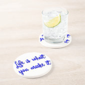 人生とは何かタイポグラフィ コースター (側面)