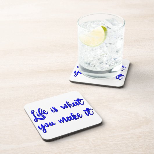 人生とは何かタイポグラフィ コースター (右側)