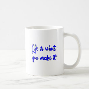 人生とは何かタイポグラフィ コーヒーマグカップ