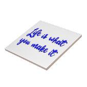 人生とは何かタイポグラフィ タイル (側面)