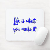 人生とは何かタイポグラフィ マウスパッド (マウス)