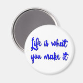 人生とは何かタイポグラフィ マグネット (正面/裏面)