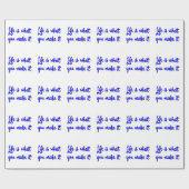 人生とは何かタイポグラフィ ラッピングペーパー (フラット)