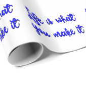 人生とは何かタイポグラフィ ラッピングペーパー (ロールコーナー)