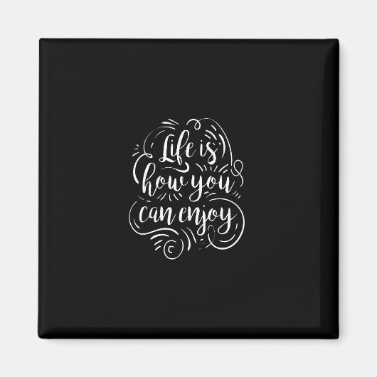 人生とは何か楽しむ マグネット (正面)