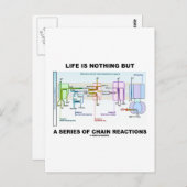 人生とは単なる一連の連鎖反応に過ぎない ポストカード (正面/裏面)