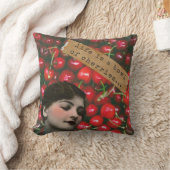 人生とは変わったさくらんぼのボウル クッション (ブランケット)