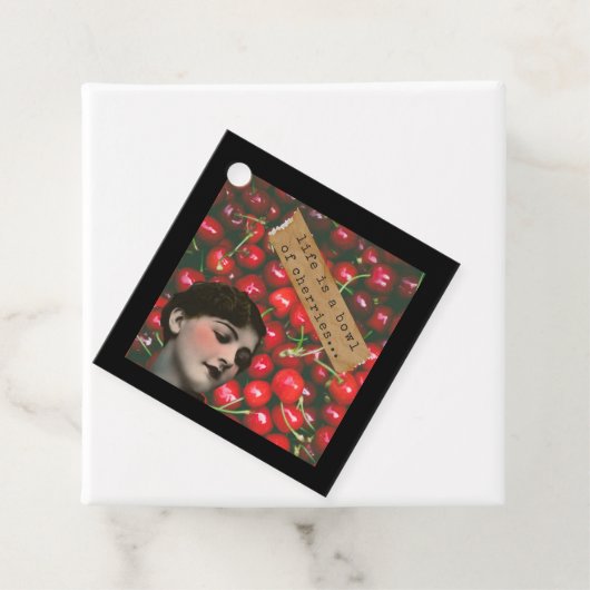 人生とは変わったさくらんぼのボウル フェイバータグ (インサイチュ)