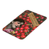 人生とは変わったさくらんぼのボウル マグネット (左側)