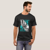 人生とダイビングIスキューバダイビング Tシャツ (正面フル)