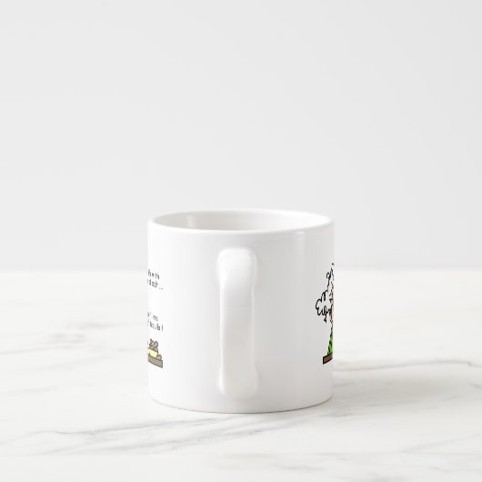 人生とテキーラのユーモア エスプレッソカップ (裏面)