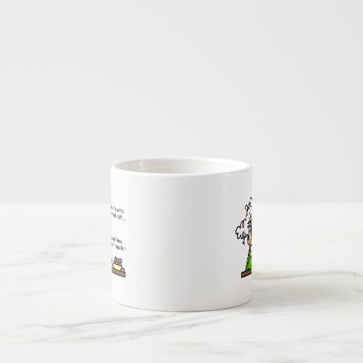 人生とテキーラのユーモア エスプレッソカップ (正面)